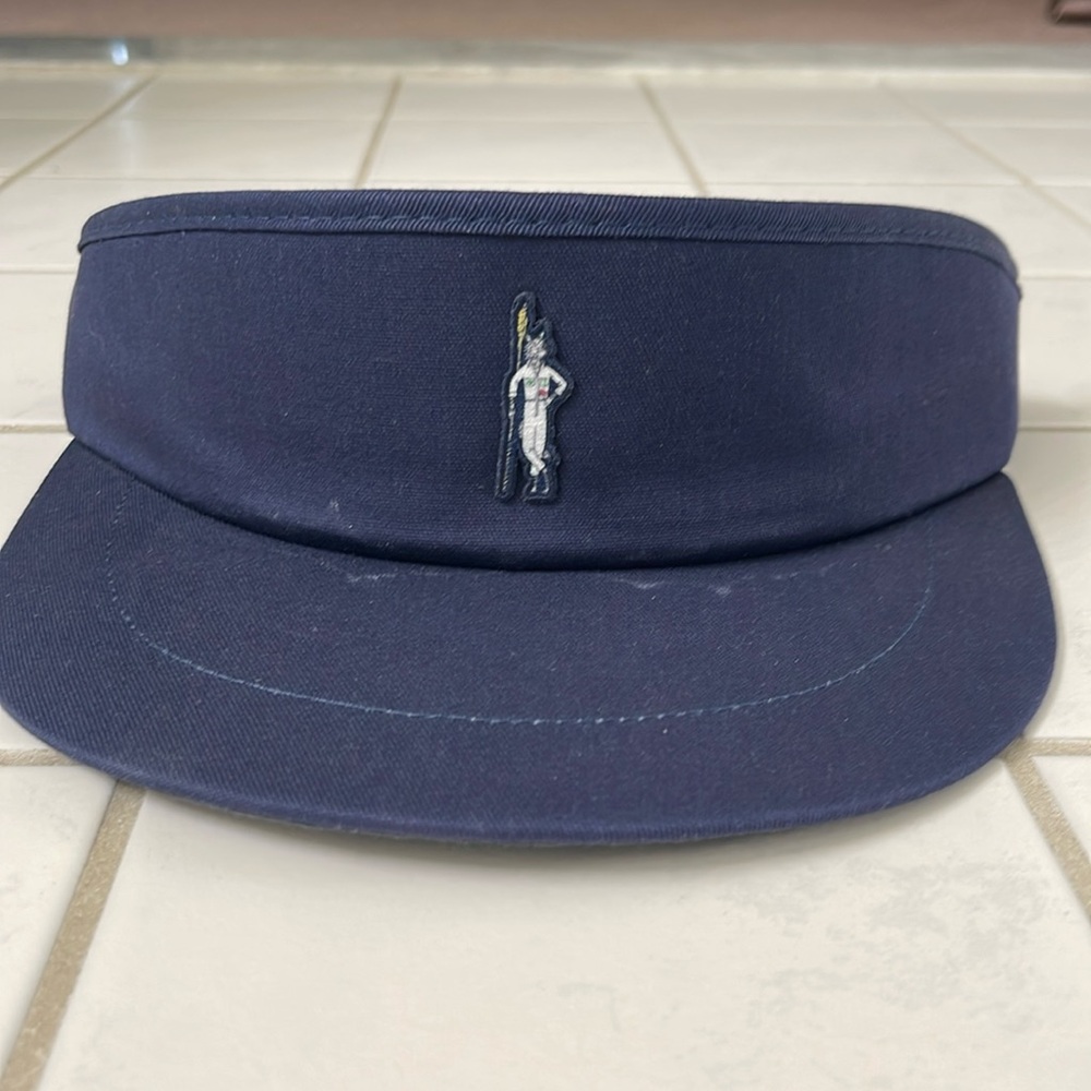 Navy blue logo Greyson visor golf tennis adjustable